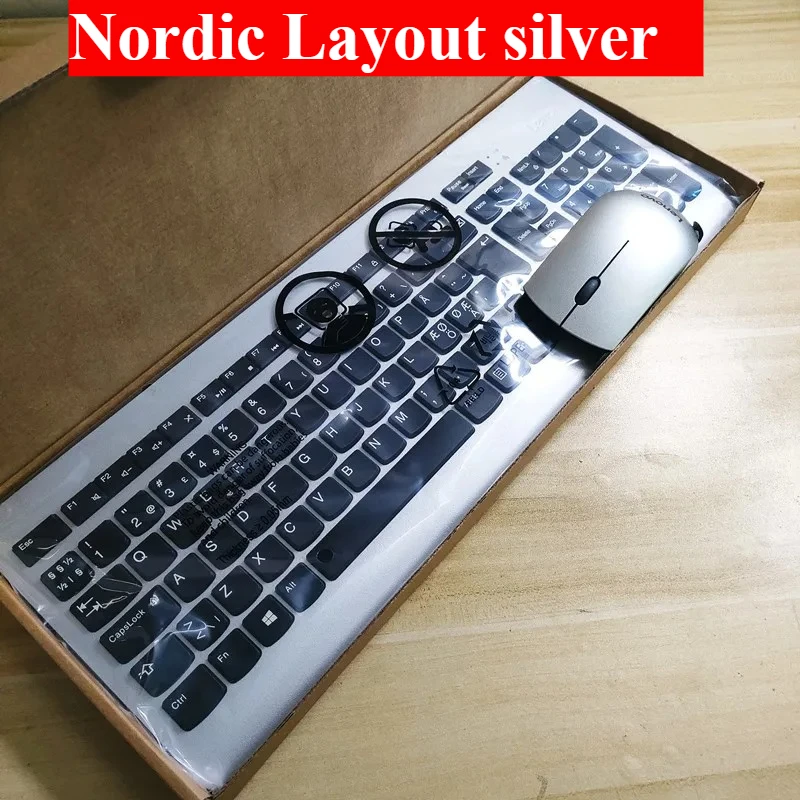 Фото Многоязычный комплект клавиатуры и мыши KBRFBU71 для Lenovo (США, Великобритания, иврит, русский, скандинавский, корейский, японский, латинский, испанский, чешский) №3