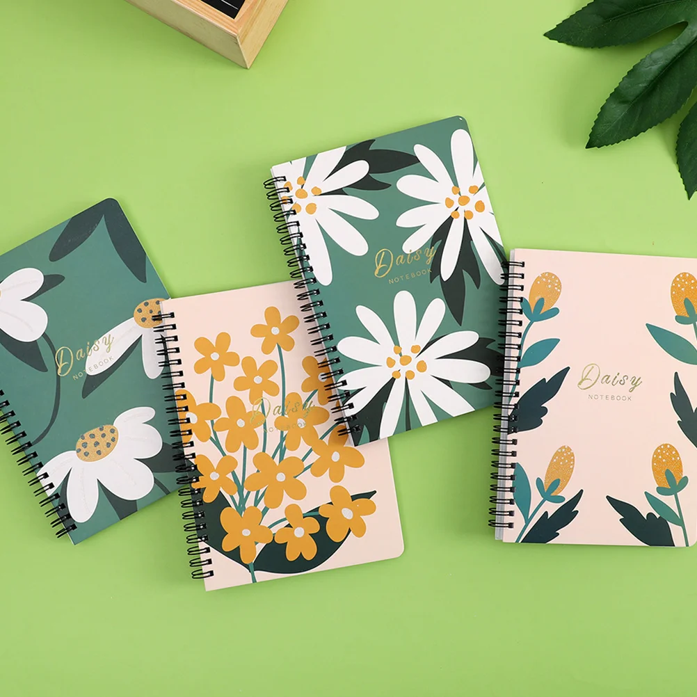 

4 Books of Journal Notebooks Household Diary Notebooks Delicate Office Notepads