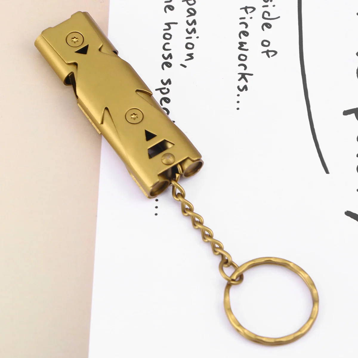 Свисток спасателя с двойной трубкой для выживания пеших прогулок кемпинга