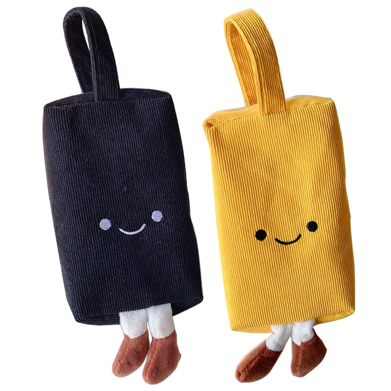 

Cute Corduroy Pen Bag Pencil Box Large Capacity Pencil Case Travel Makeup Pouch