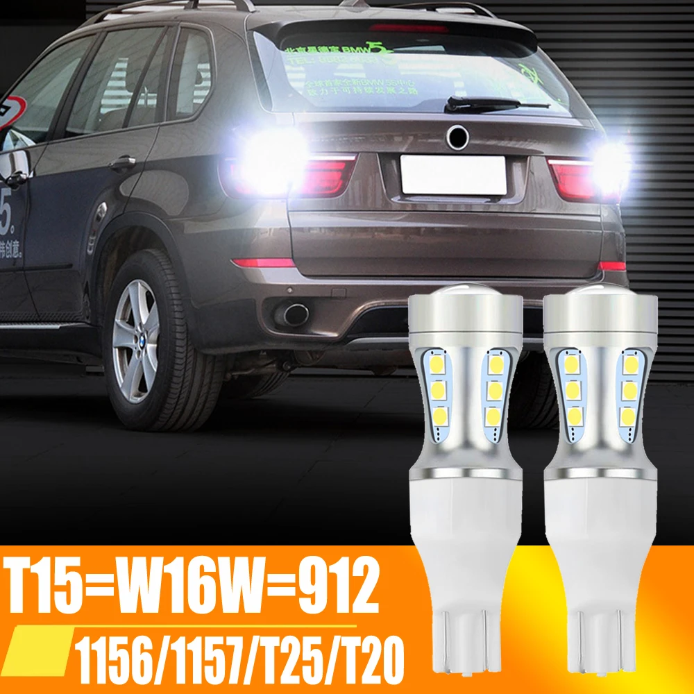 Лампы светодиодсветодиодный T15/W16W 921/T25/P27/7 Вт, 2 шт., T21/5 Вт, T20 1156 1157 BAY15D P21W P21/5 Вт
