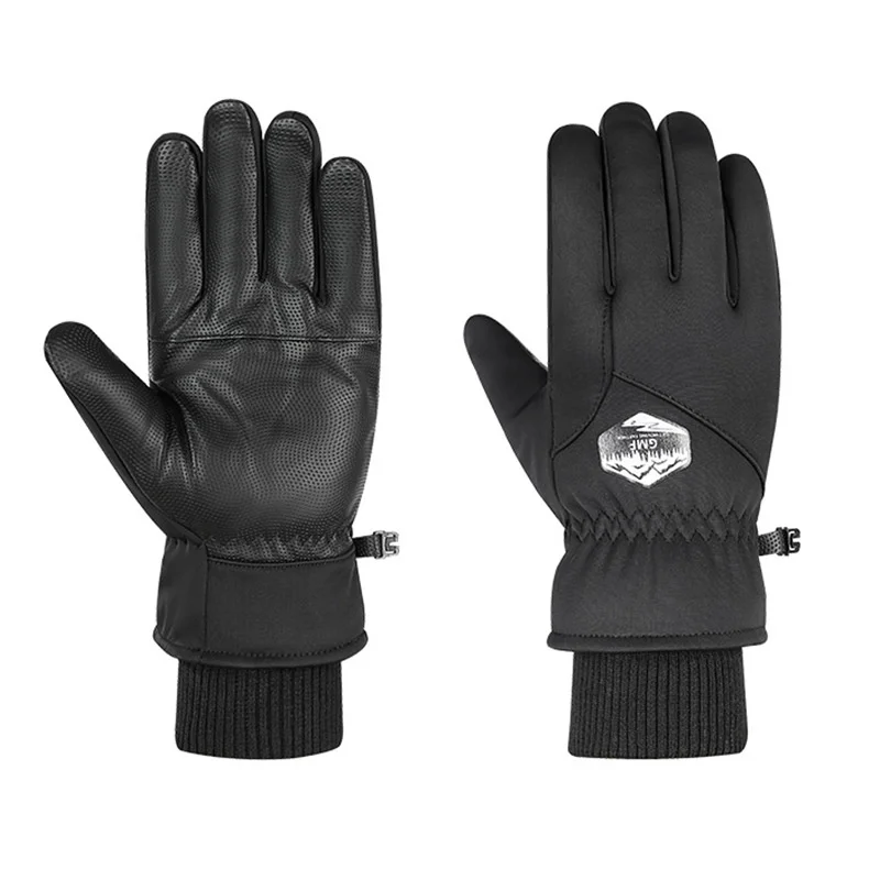 

New ski gloves for men, waterproof in winter, outdoor, anti-skid, plush warm, touch screen gloves for Couple women Ski Equipment