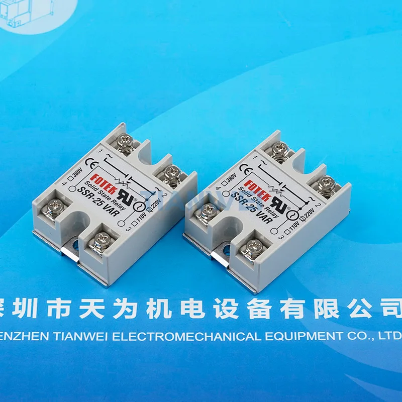 Фото SSR-25VA-R Новое оригинальное тайваньское однофазное твердотельное реле FOTEK Yangming, ток 25А №4