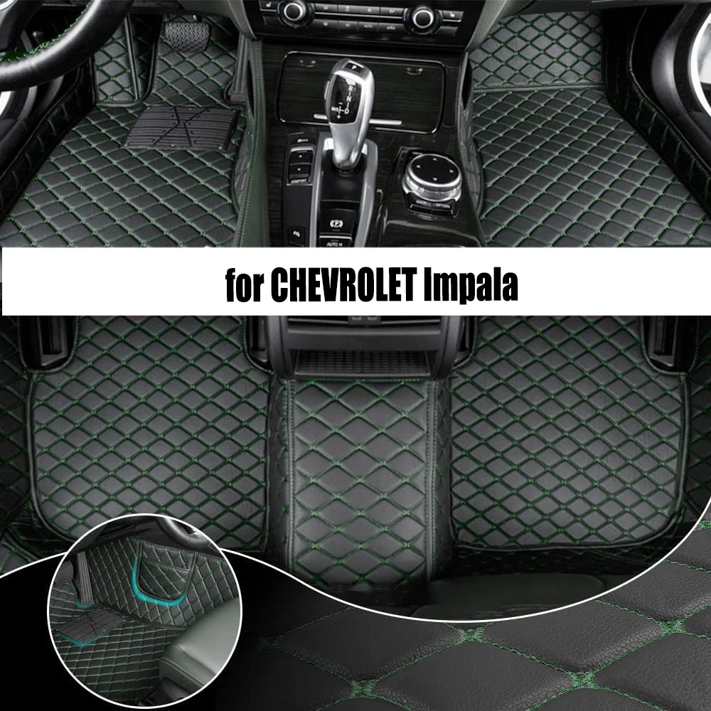 

HUTECRL Car Floor Mat for CHEVROLET Impala 2014-2019 Year Upgraded Version Foot Coche Accessories Carpets
