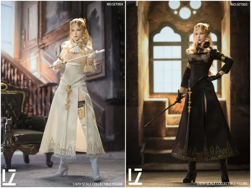 

LZ TOYS SET004/SET005 1/6 War Female Commander Head Carving Costume Set for 12'' Body