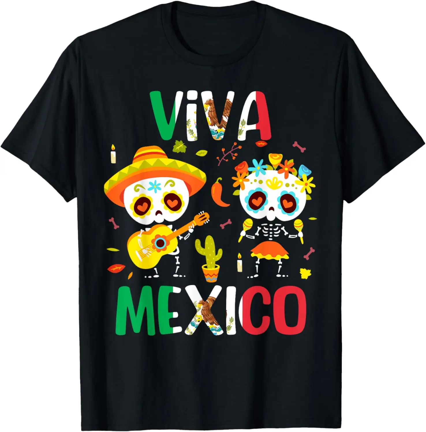 Рубашка Viva Mexico для женщин мальчиков и девочек детская футболка с мексиканским