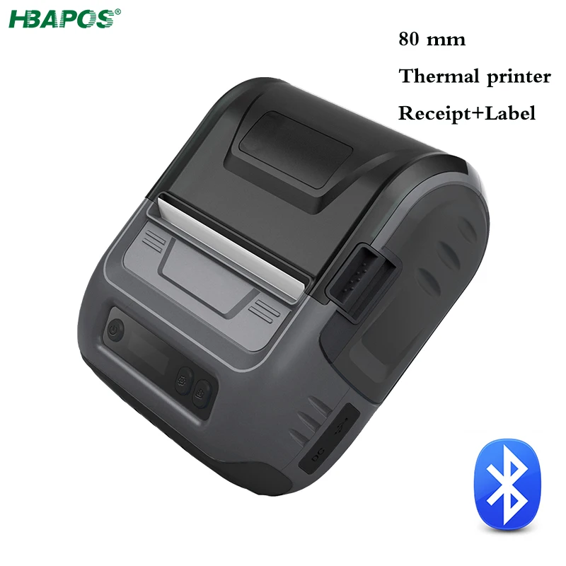 

80mm Thermal Printer 3 inch Receipt/Label 2 in 1 POS Printer Bluetooth Android/iOS/Windows for Small Business ESC/POS Printer