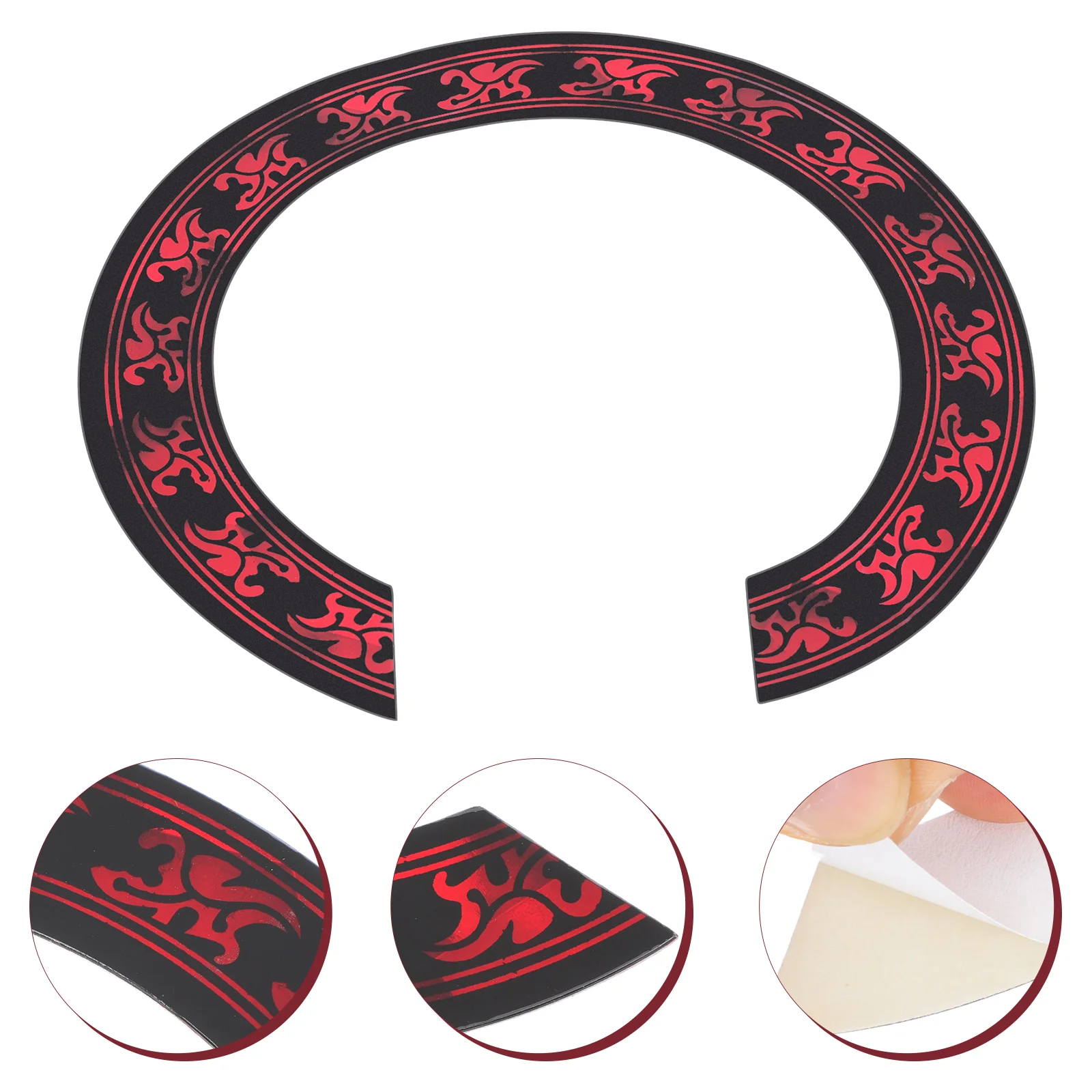 

Abalone Ring Guitar Decals PVC Inlay Sticker Mahogany Wooden Rosette Acoustic Sound Hole