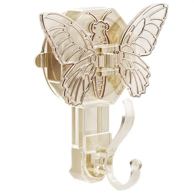 

Shower Suction Hooks Creative Butterfly Heavy Duty Vacuum Hooks Towel Hung Hook Organizer Multi-Purpose Smooth Wall Hangers