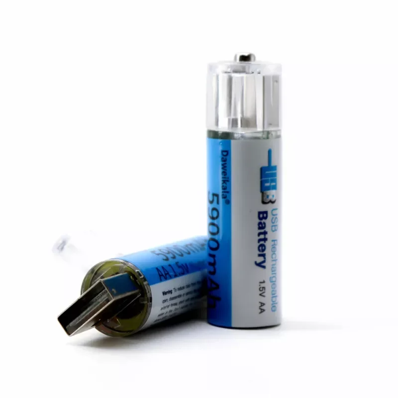 

Литий-ионная аккумуляторная батарея AA, 1,5 в, 5900 мАч, USB