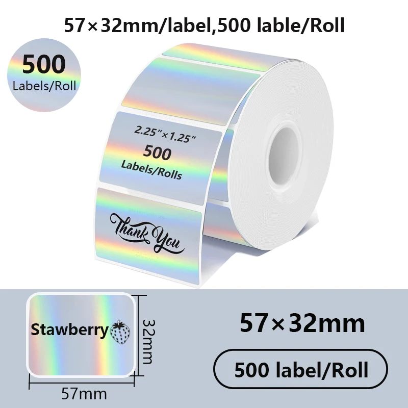 

MOPINK Термоэтикетки радужные 500 шт