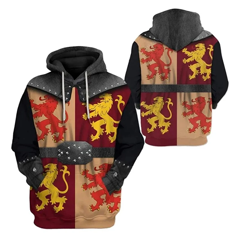 Role Playing Of Historical Characters Hoodie Men's Novel Fashion Harajuku Long Sleeve Pullover Sweatshirt Cosplay Party Hoodies