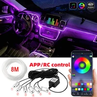 led car foot ambient light with usb neon mood lighting backlight music control app rgb auto interior decorative atmosphere light