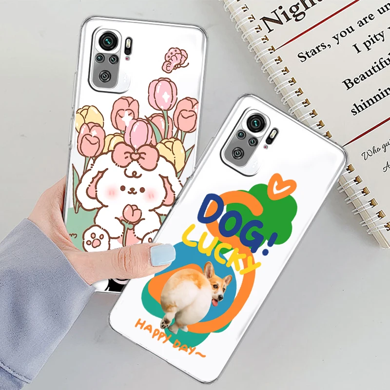 

Stylish duck with sunglasses For Xiaomi Redmi K50 K40 Gaming 10 10C 9AT 9A 9C 9T 8 7A 6A 5 4X Transparent Phone Case Cover