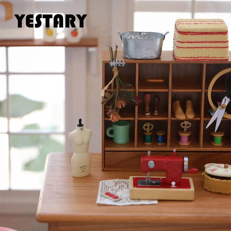 

YESTARY OB11 1/6 1/8 1/12 Bjd Doll Furniture Toy Sycamore Wood Cabinet Doll Accessories Toy Fashion Doll Toy Dollhouse Furniture