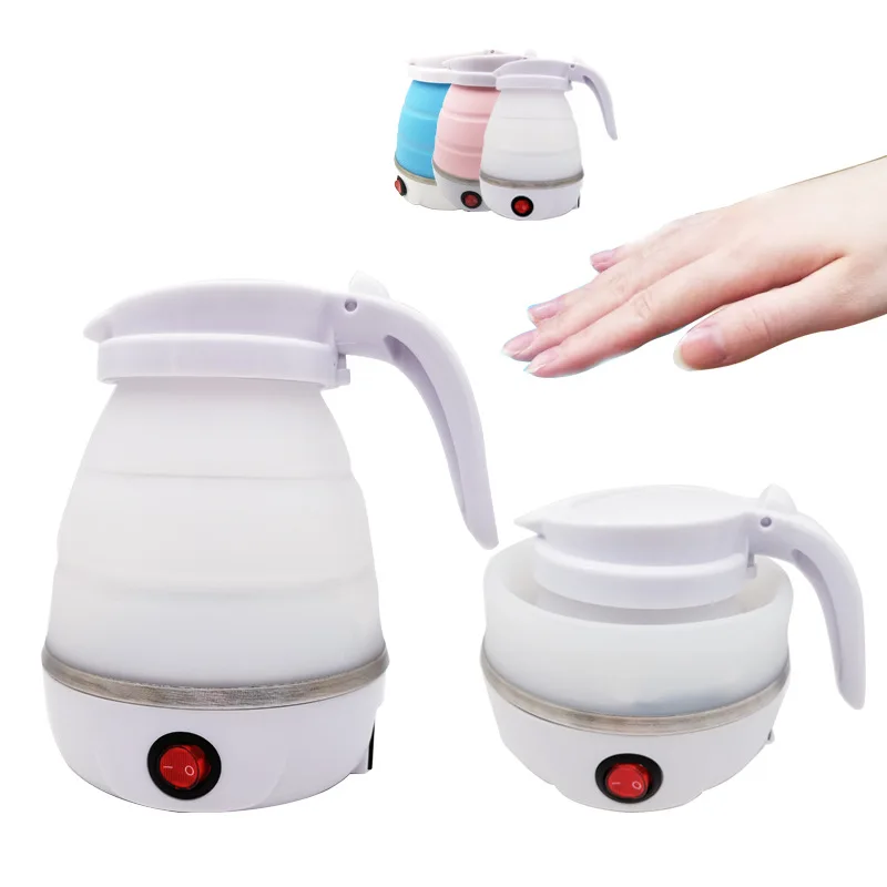 

Электрический чайник, 110 В, 220 В, складной, силиконовый, водонепроницаемый, герметичный, портативный, 600 мл, бытовой