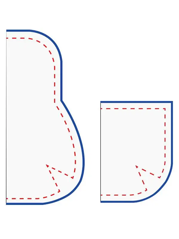 

Sewing Bag Template Small Template Cutting Ruler Set Without Zipper Acrylic Cutting Templates For Quilting Multipurpose Cutting