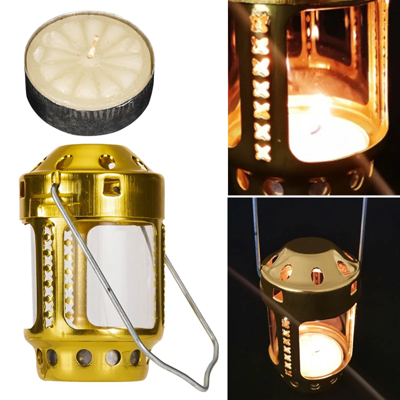 Светильник-свеча из алюминиевого сплава латунный Мини-фонарь для ночной рыбалки