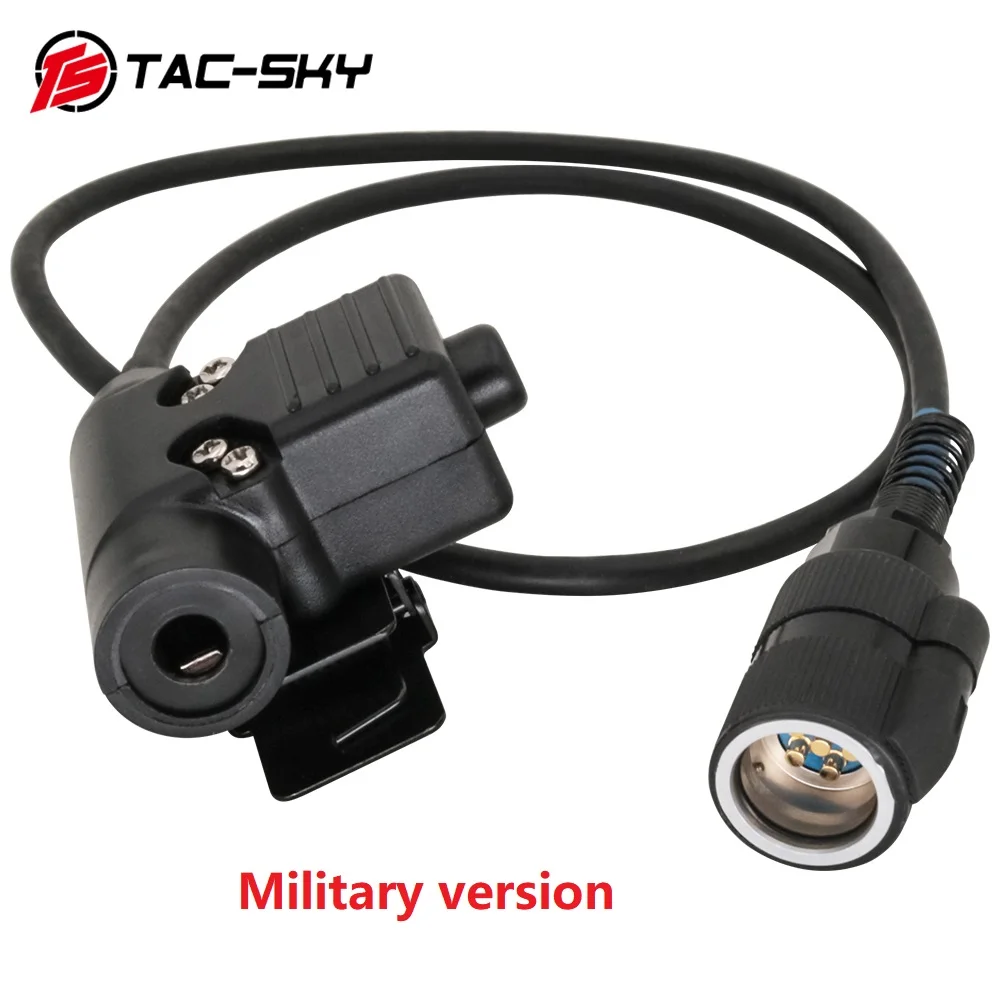 TAC-SKY Military Defined Version AN/ PRC 148 152 152A Adapter PTT  6 Pin U94 PTT Compatible with PELTOR /MSA  Headset