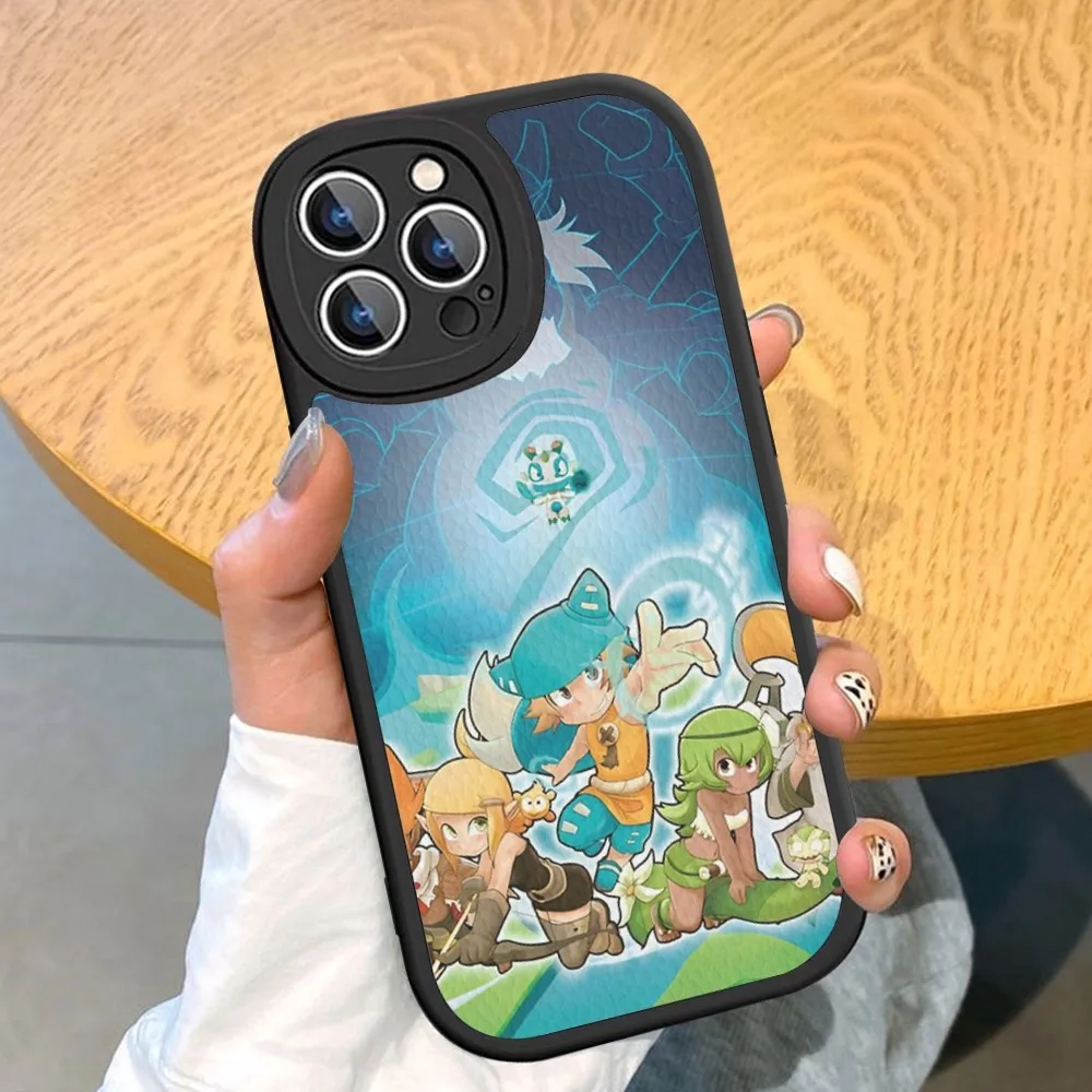Чехол для телефона W-wakfu Game жесткий кожаный чехол iPhone 14 13 12 Mini 11 Pro Max Xs X Xr 7 8 Plus чехлы