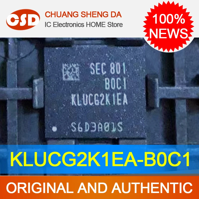 

Флэш-память, чип UFS 153, шар 64 ГБ, пустые данные FBGA klucg2k1ea b0c1 100%, новая оригинальная бесплатная доставка, электроника