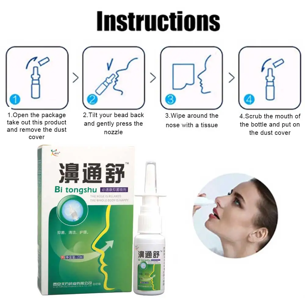 20 мл китайский традиционный медицинский травяной спрей для лечения ринита