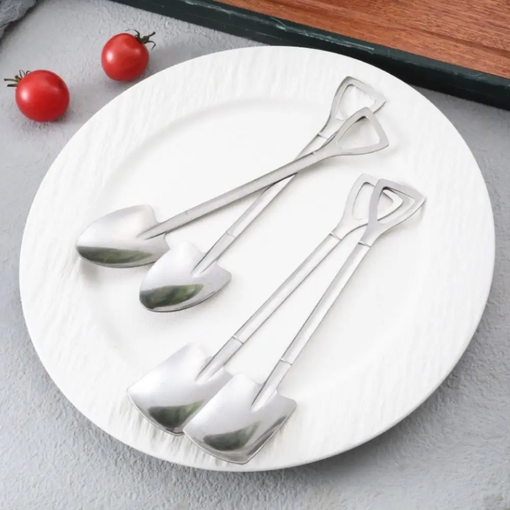 

Triangle Hook Design Shovel Watermelon Spoon Stainless Steel Easy To Clean Shovel Dessert Spoon Texture Shovel Shape