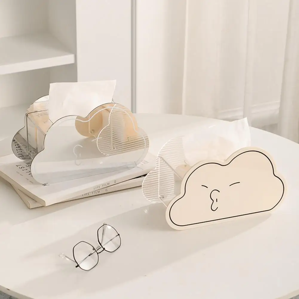 

Detachable Tissue Box Large Capacity Magnetic Design Napkin Box Acrylic Star Cloud Shape Napkin Container Home Supplies