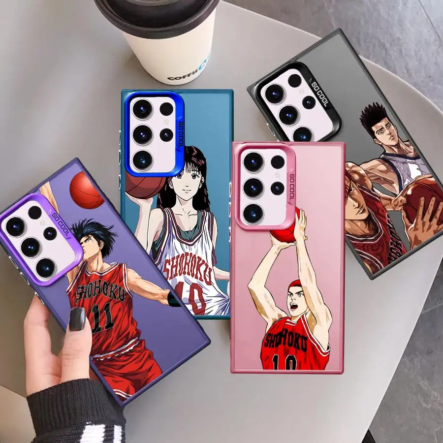 Чехол Slam Dunk Hanamichi для Samsung Galaxy S24 Ultra S21 FE S20 S23 Note 20 S22 Plus роскошный мягкий чехол