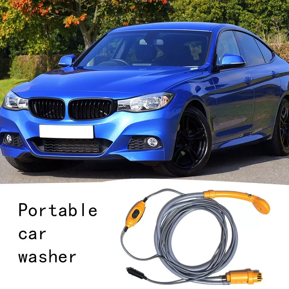 Car Washer 12V Portable Car Shower Washer Set   Outdoor Camping Car Wash Travel Cleaning Tool enlarge