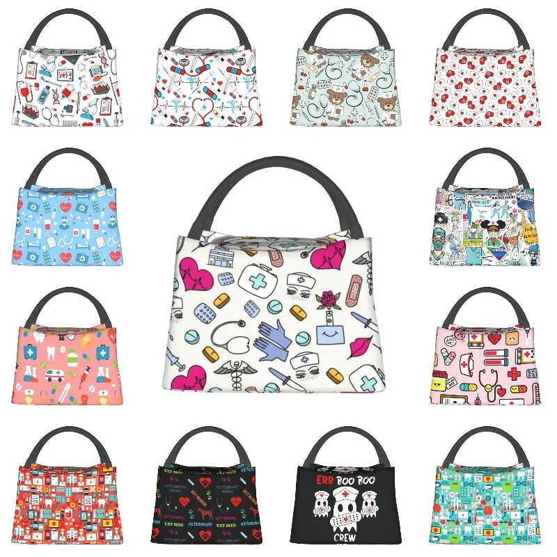 

Сумка для обедов с изоляцией и рисунком для медсестер