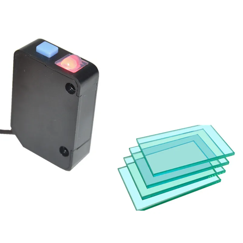 Фотоэлектрический датчик рассеянного отражения для обнаружения прозрачной