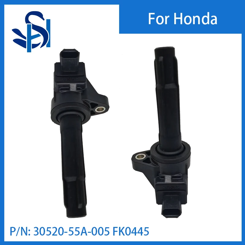 Фото 30520-55A-005 FK0445 Катушка зажигания подходит для Honda Fit 4 1.2 1.3 1.4 CITY 1.5L CR-V 3 FR-V Civic 1.3L 1.8L 2.0L 2005-2020 №2