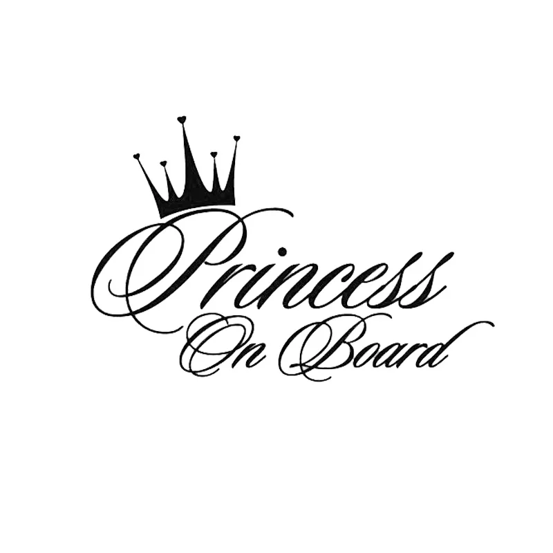 

10cm Car Sticker Princess Baby Funny Car Decal Waterproof and Sunscreen Vinyl Car Accessories Car Styling