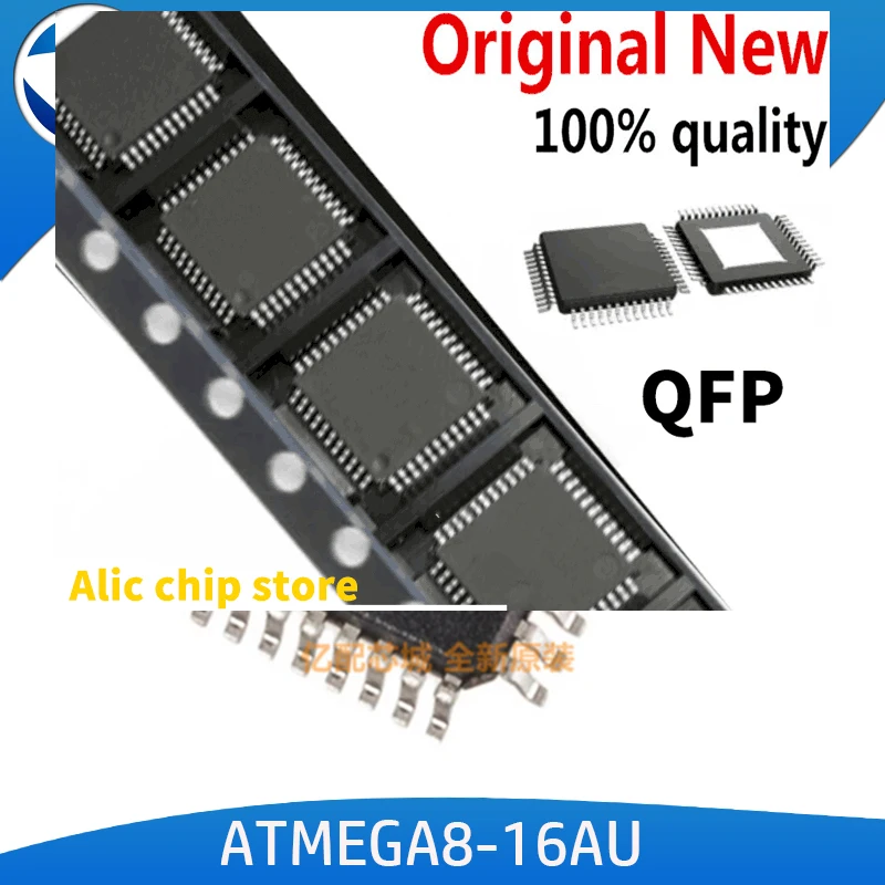 

(1-5-10)PCS/LOT ATMEGA8A-16AU ATMEGA8 ATMEGA8-16AU 8-bit с 8K Bytes In-System программируемая вспышка