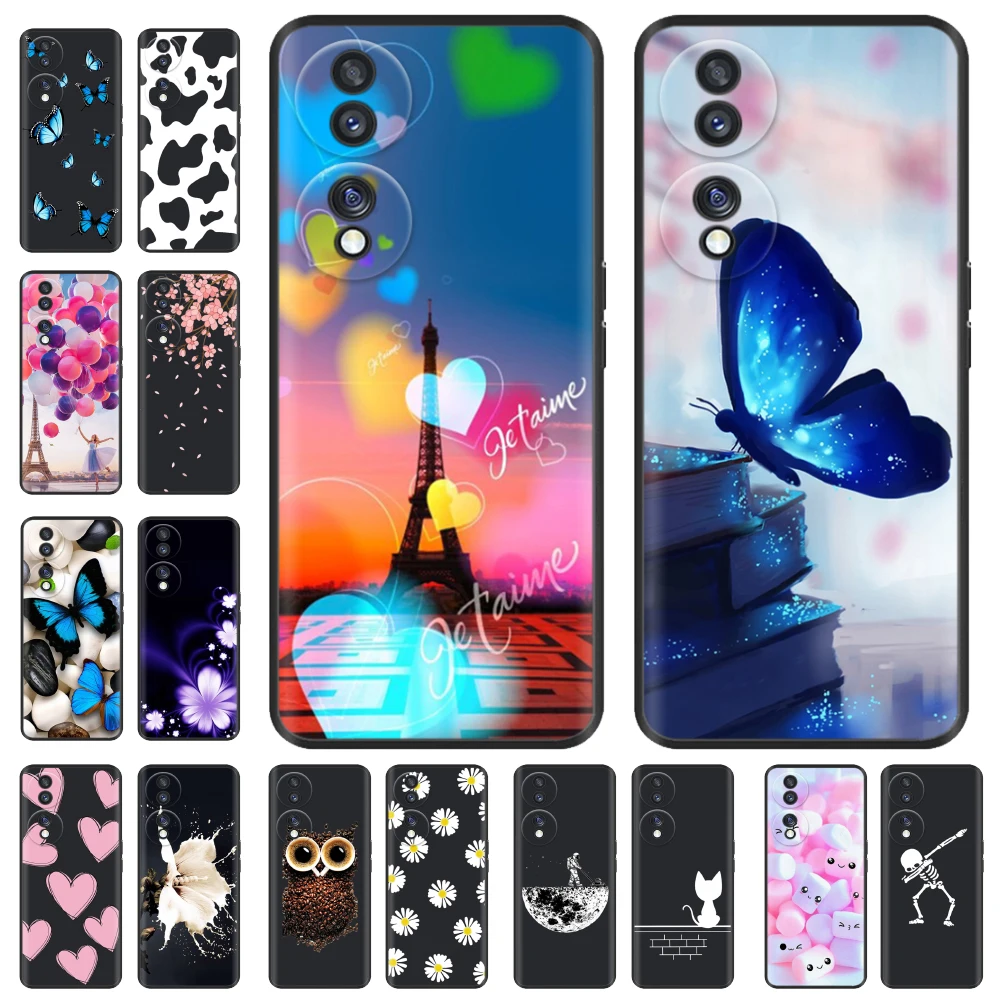 

For Honor 70 5G Case 70 Pro 70Pro + Soft Black Silicone Phone Cases For Huawei Honor70 Honor 70 Pro Plus Pro+ Back Cover Coque