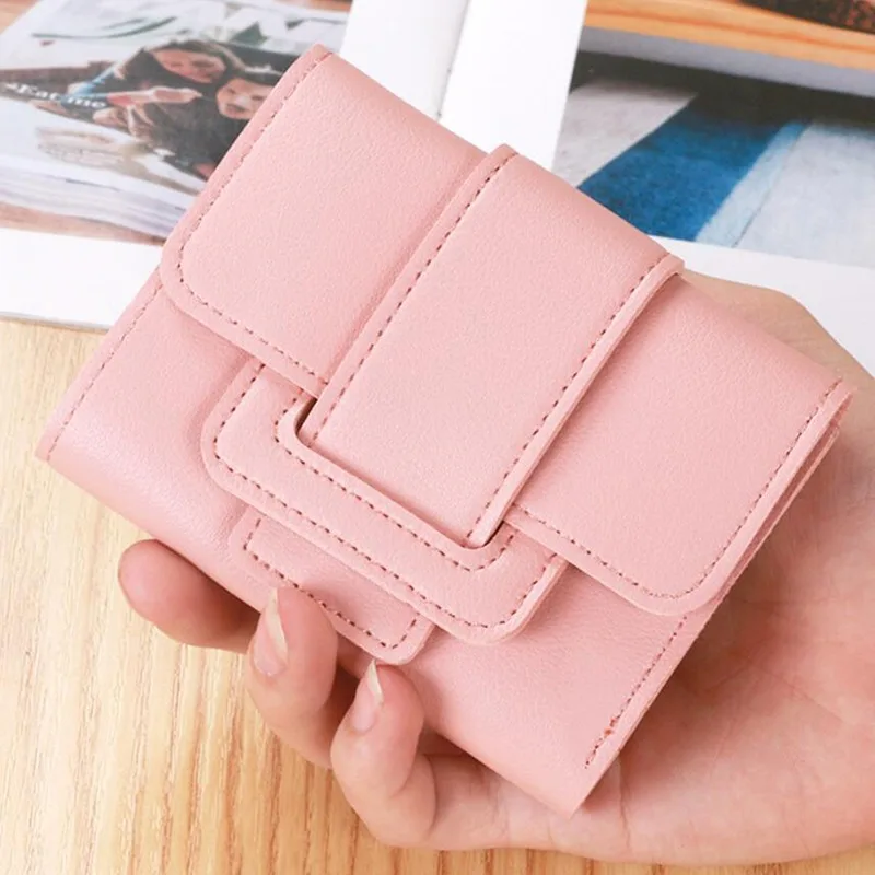 

2022 Leather Women Wallet Hasp Small and Slim Coin Pocket Purse Women Wallets Cards Holders Luxury Brand Wallets Designer Purse
