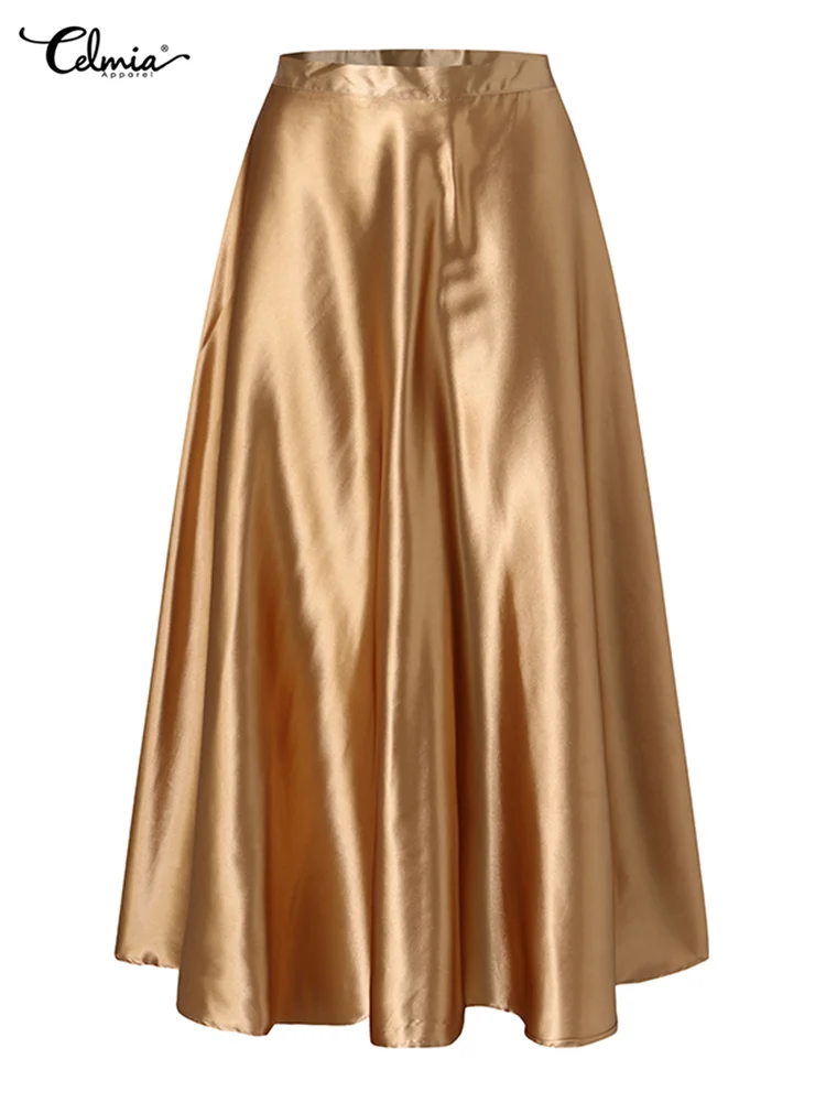 Атласная длинная юбка Atlas