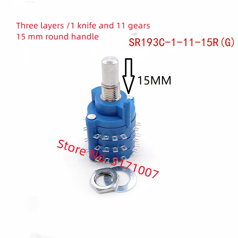 

1pcs for JASON rotary band switch Tool set instrument three layer /1 tool 11 level 15mm round handle rotary band switch