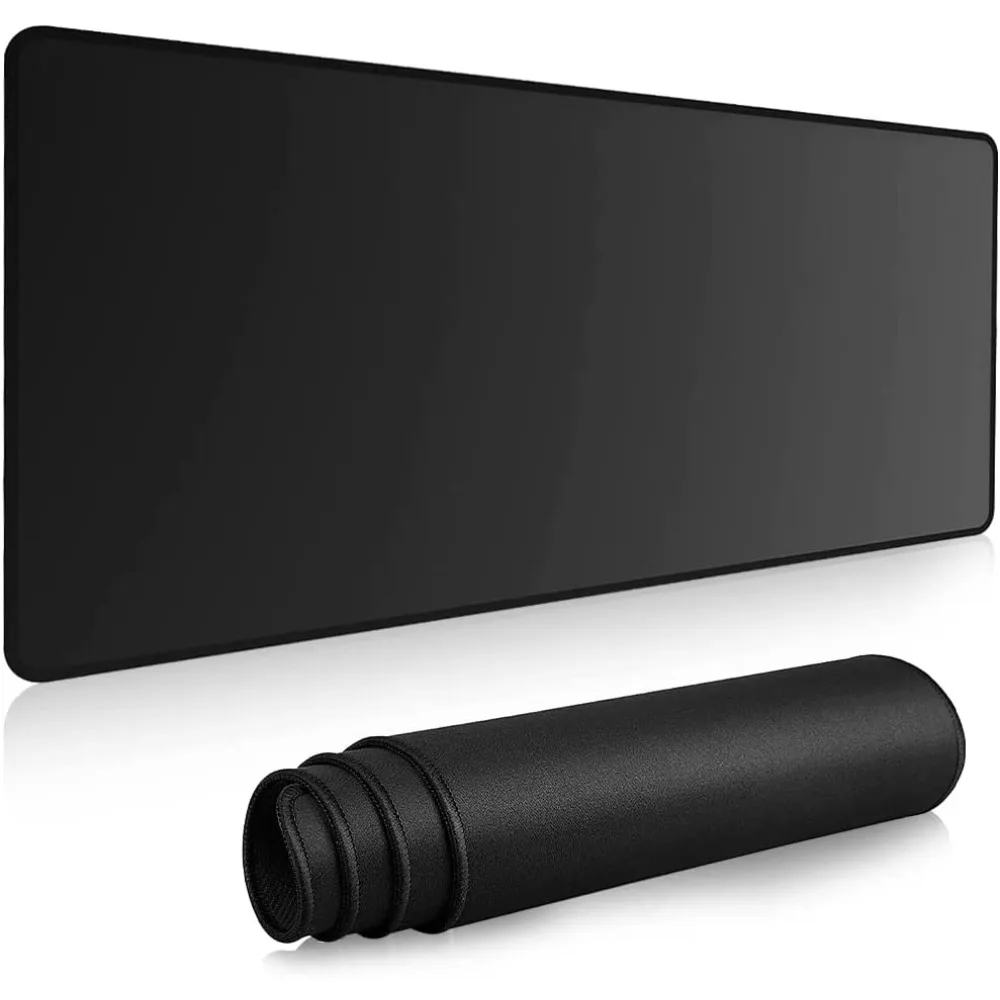 

Коврик для мыши большой 800x300x3 мм с прочными прошитыми краями, Нескользящий Резиновый базовый Коврик для клавиатуры для дома, офиса, игр, работы