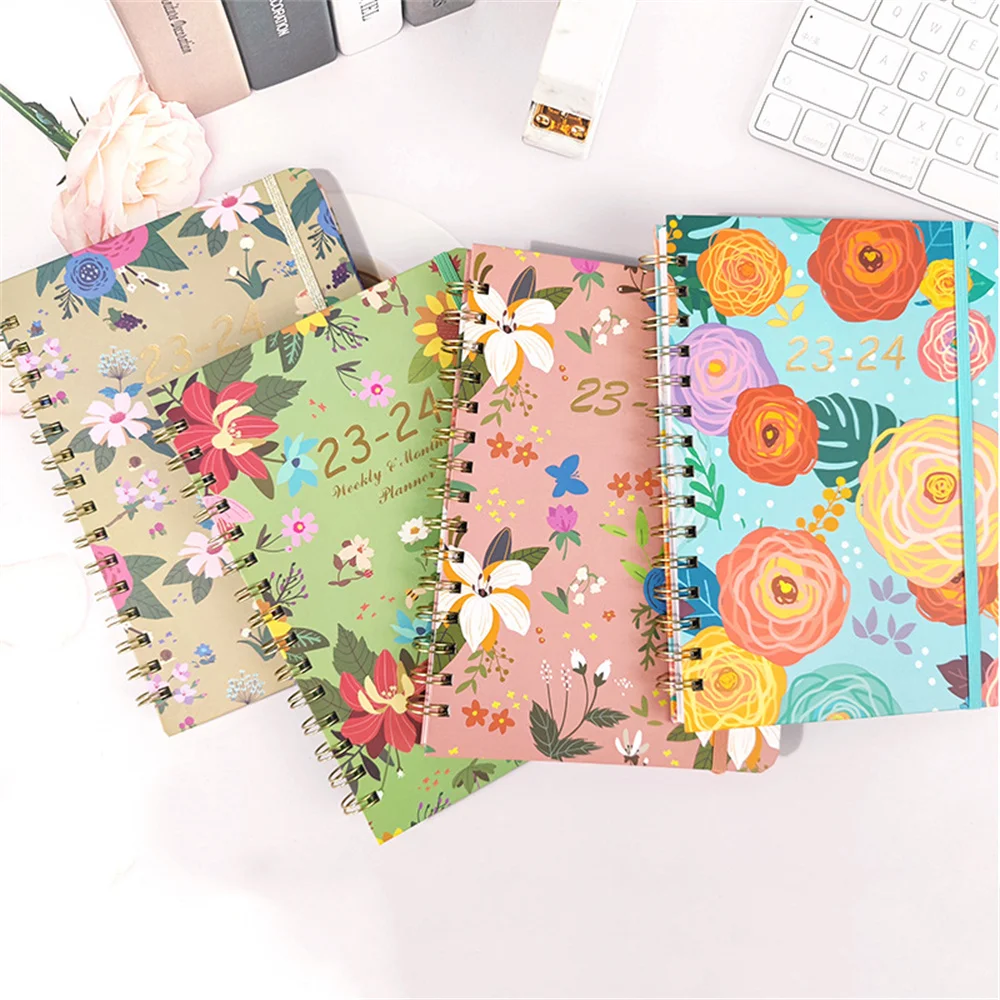 

Stationery Weekly Agenda Notebooks Office Diary 2023-2024 For School Habit Planner Journal Notebook Planner Schedules Goal