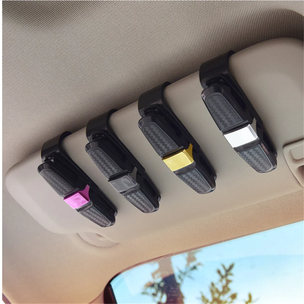 Креативный зажим для автомобильных очков из углеродного волокна Audi Q7 Porsche Cayenne