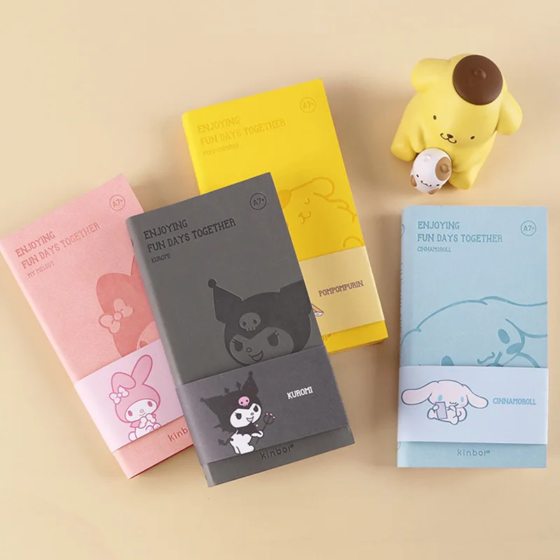 

Sanrio Cinnamoroll карманная книга Kuromi портативный блокнот студент Дырокол книга для учеников канцелярские товары подарок для детей