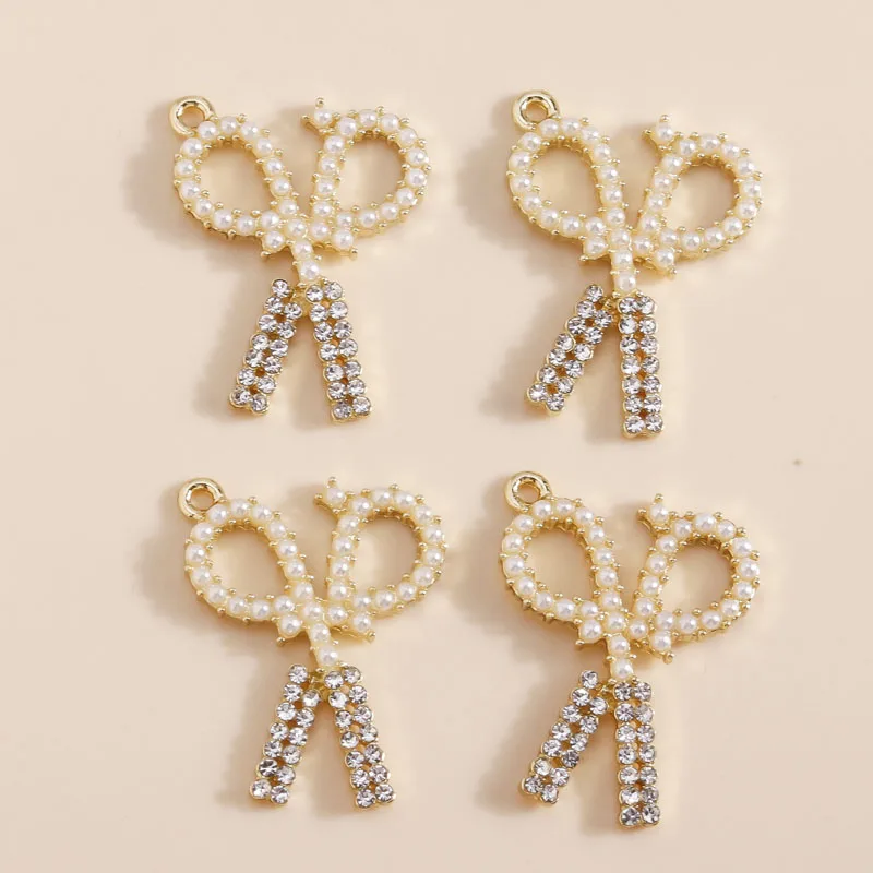 4 шт. женские серьги-гвоздики с жемчугом