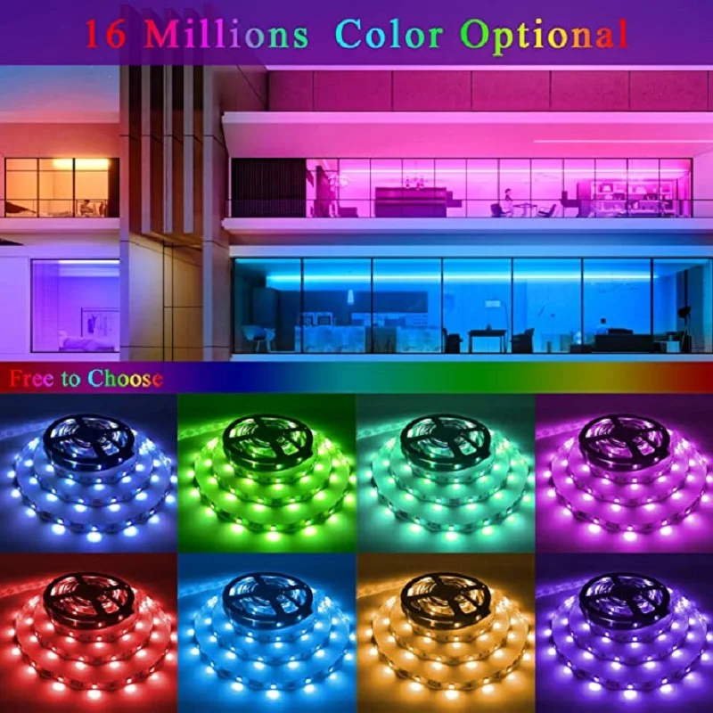 Светодиодная лента RGB 2835 и 5050 5 в пост. Тока 1/2/3/4/5 м |