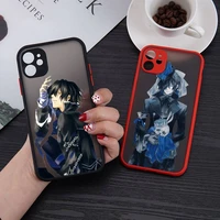 pandora hearts anime phone case matte transparent for iphone 11 12 13 6 s 7 8 plus mini x xs xr pro max cover