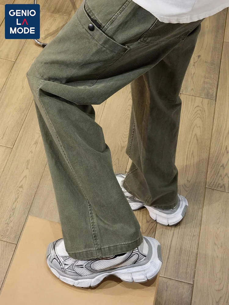 Мужской Свободный комбинезон Senma up прямые повседневные брюки в американском