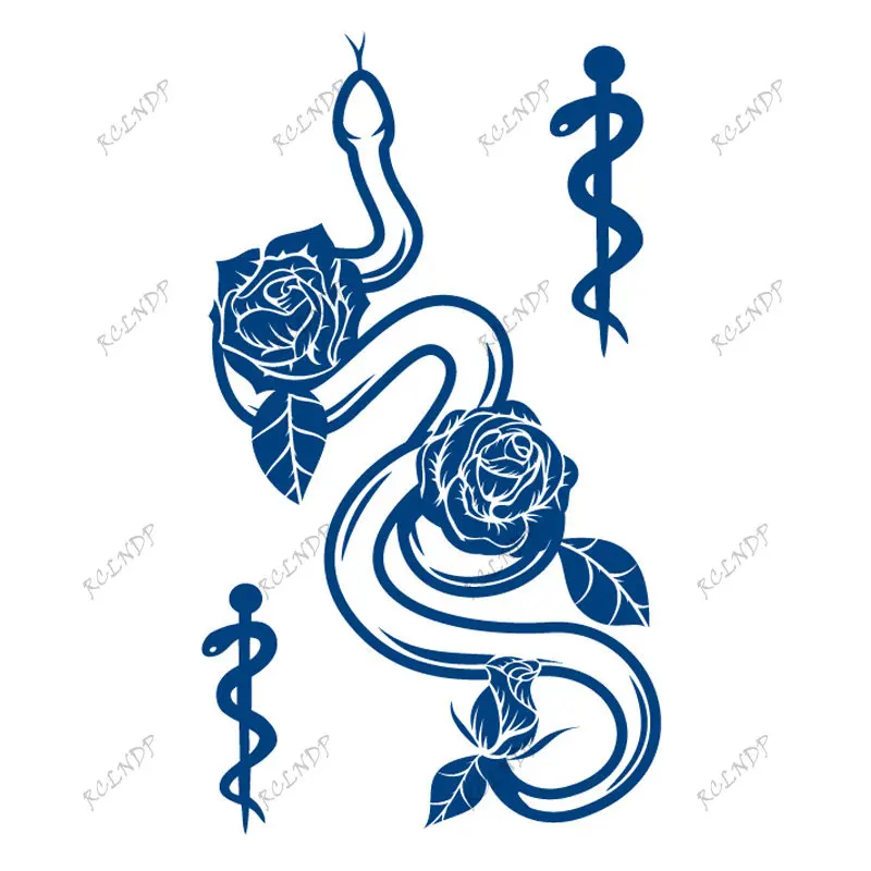 

Водостойкая Временная тату-наклейка в виде сока, змея, розы, цветка, черепа, меча, рук, ног, искусственная тату для мужчин, женщин и мужчин