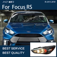 Car Lights For Focus RS 2015-2018 LED Auto Headlights Assembly Upgrade ST Design Evil Eyes Bicofal Lens Xenon Lamp Accessories