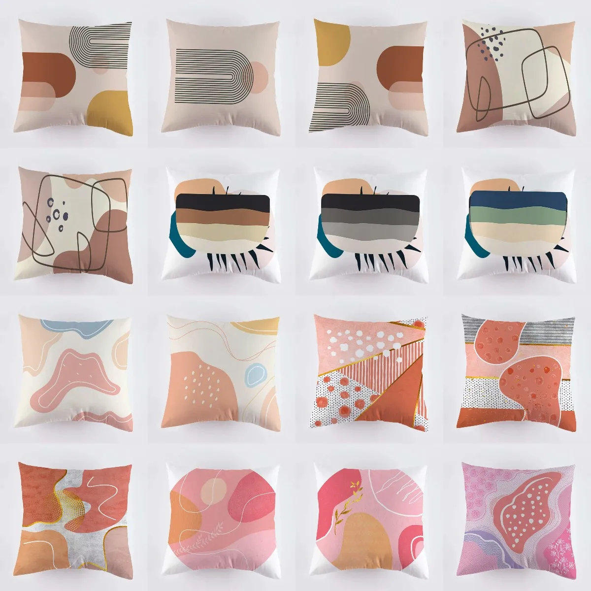 Decorative Morandi Pillowcase Polyester Square Cushion Cover Throw Pillows Bed Couch Home Decor Dakimakura